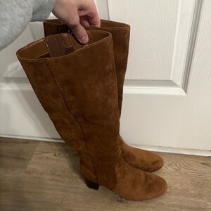 J. Crew Brown Suede Heeled Boots